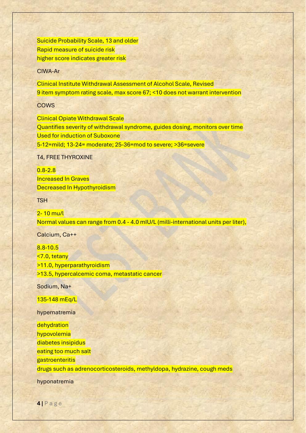 Preview page 4 of PMHNP  COMPREHENSIVE EXAM TEST BANK