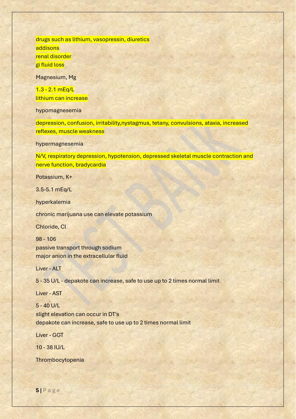 Preview page 5 of PMHNP  COMPREHENSIVE EXAM TEST BANK