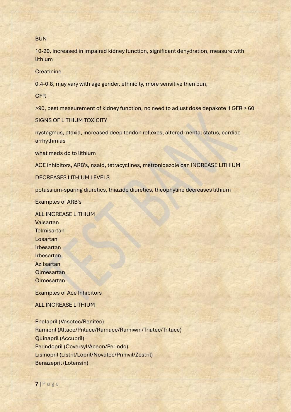 Preview page 7 of PMHNP  COMPREHENSIVE EXAM TEST BANK