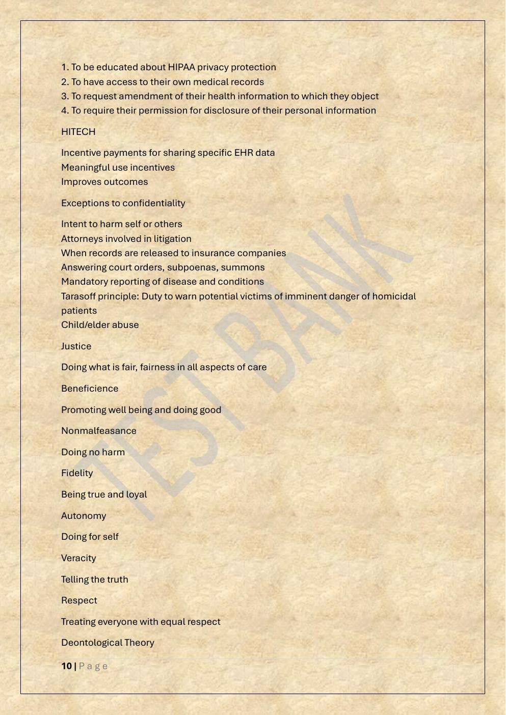 Preview page 10 of PMHNP  COMPREHENSIVE EXAM TEST BANK