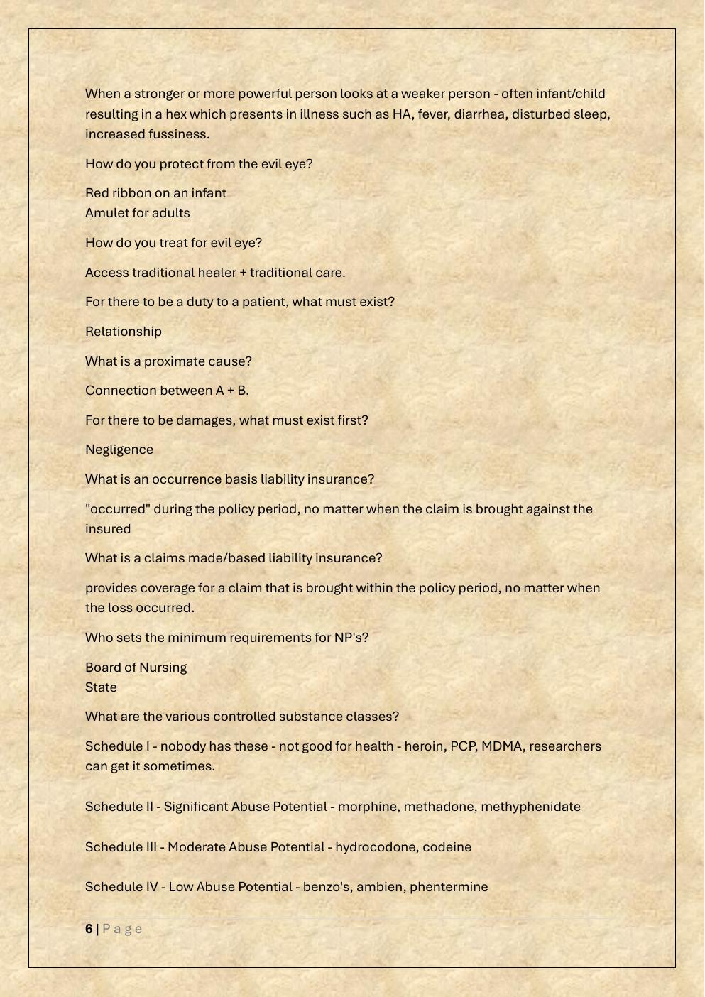 Preview page 6 of PMHNP EXAM REPORTED QUESTIONS