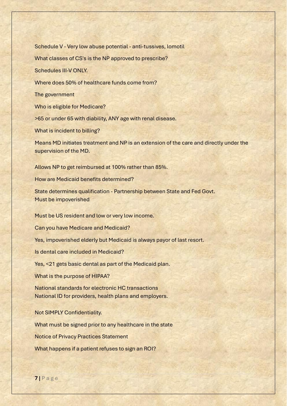 Preview page 7 of PMHNP EXAM REPORTED QUESTIONS