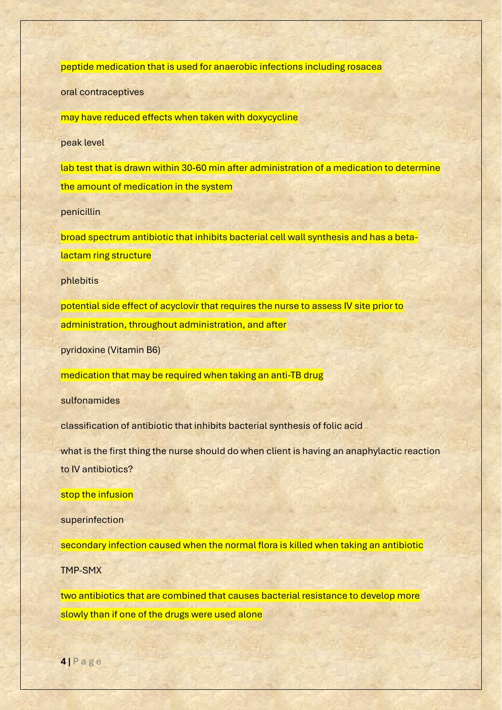 Preview page 4 of NSG 318 FINAL EXAM