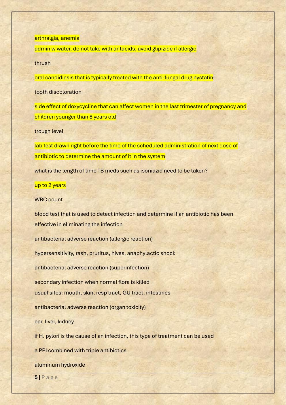 Preview page 5 of NSG 318 FINAL EXAM