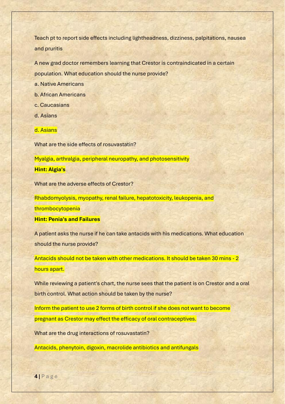 Preview page 4 of NSG 318 FINAL EXAM