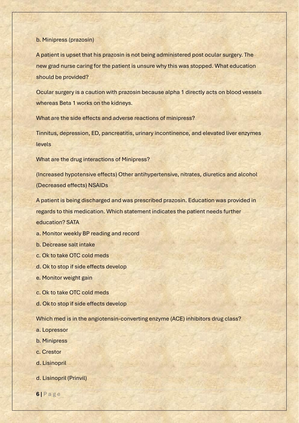 Preview page 6 of NSG 318 FINAL EXAM