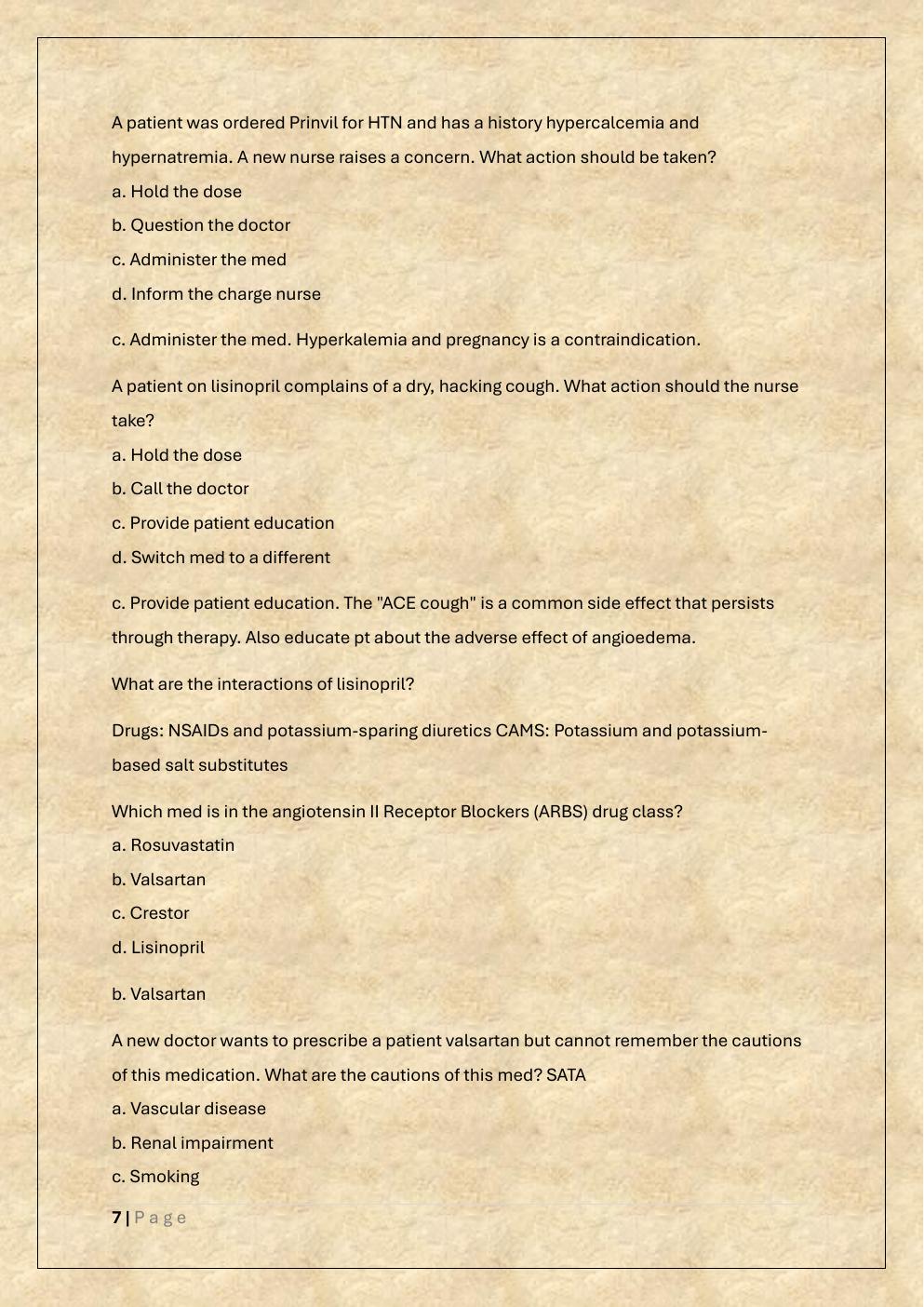 Preview page 7 of NSG 318 FINAL EXAM