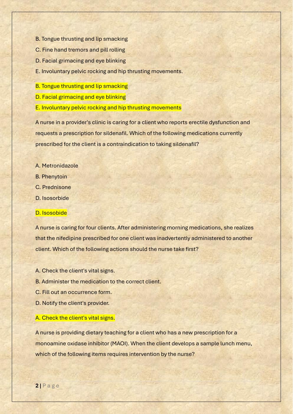 Preview page 2 of ATI RN PHARMACOLOGY RETAKE 2 EXAM