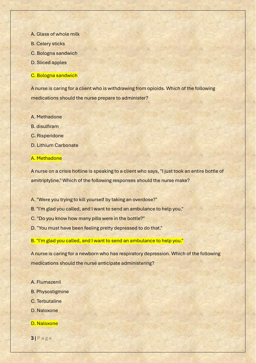 Preview page 3 of ATI RN PHARMACOLOGY RETAKE 2 EXAM