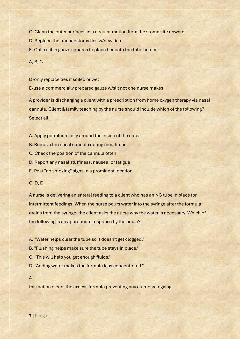 Preview page 7 of ATI RN FUNDAMENTALS PROCTORED EXAM  A, B, RETAKE & STUDY GUIDE WITH NGN