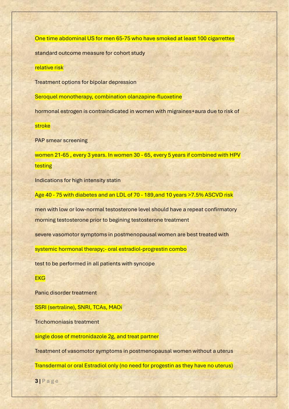 Preview page 3 of ABIM INTERNAL MEDICINE BOARDS & ITE  EXAM