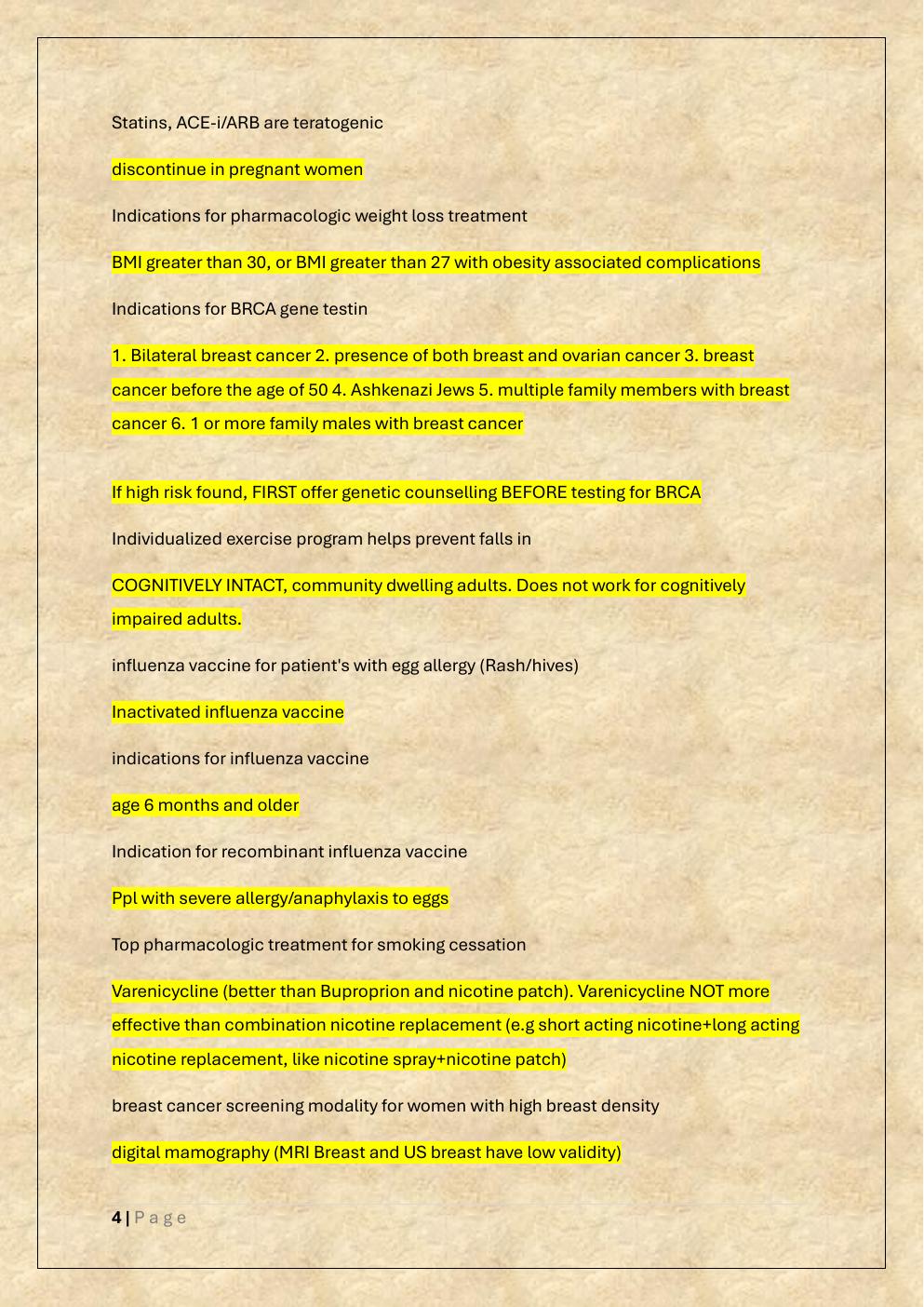 Preview page 4 of ABIM INTERNAL MEDICINE BOARDS & ITE  EXAM