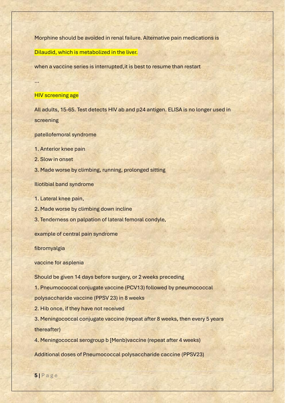 Preview page 5 of ABIM INTERNAL MEDICINE BOARDS & ITE  EXAM