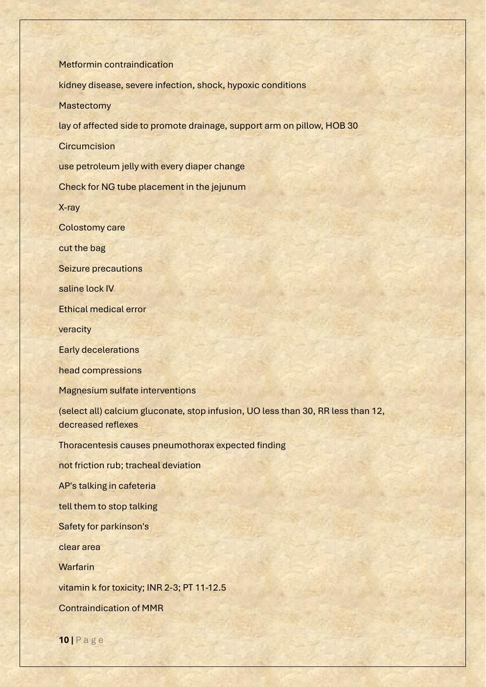 Preview page 10 of ATI RN COMPREHENSIVE EXIT |NURSING  REVIEW|EXAM