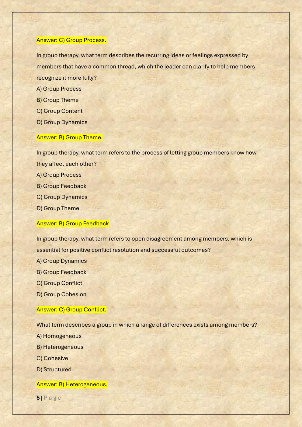 Preview page 5 of NSG 526 CLINICAL MODALITIES EXAM 2  PRACTICE REVIEW