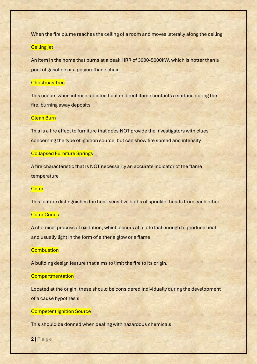 Preview page 2 of CFI CERTIFIED FIRE INVESTIGATOR EXAM  PREP/IAAI CFI EXAM PREP