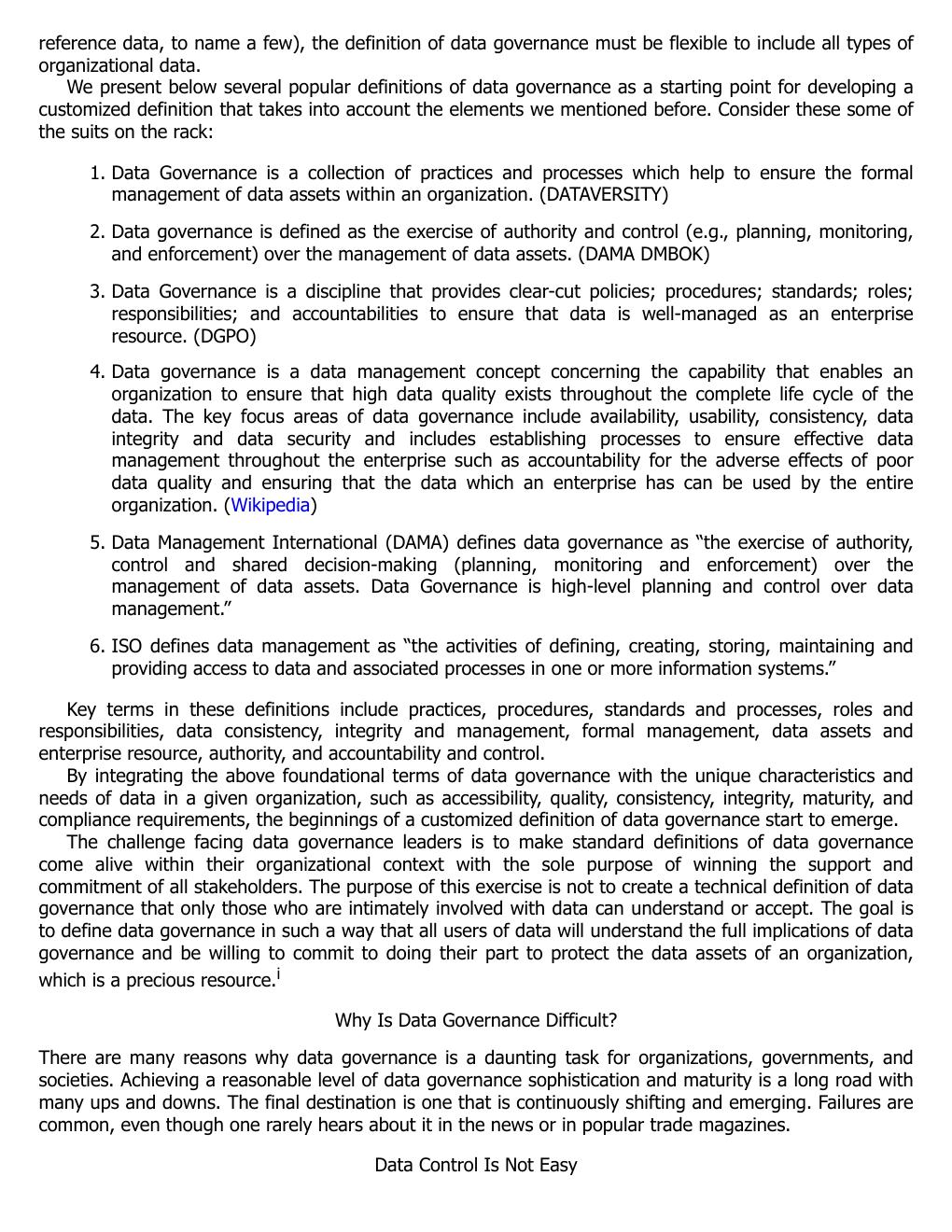 Preview page 9 of (EPUB) eBook A Practitioner's Guide to Data Governance A Case-Based Approach By Uma Gupta , San Cannon