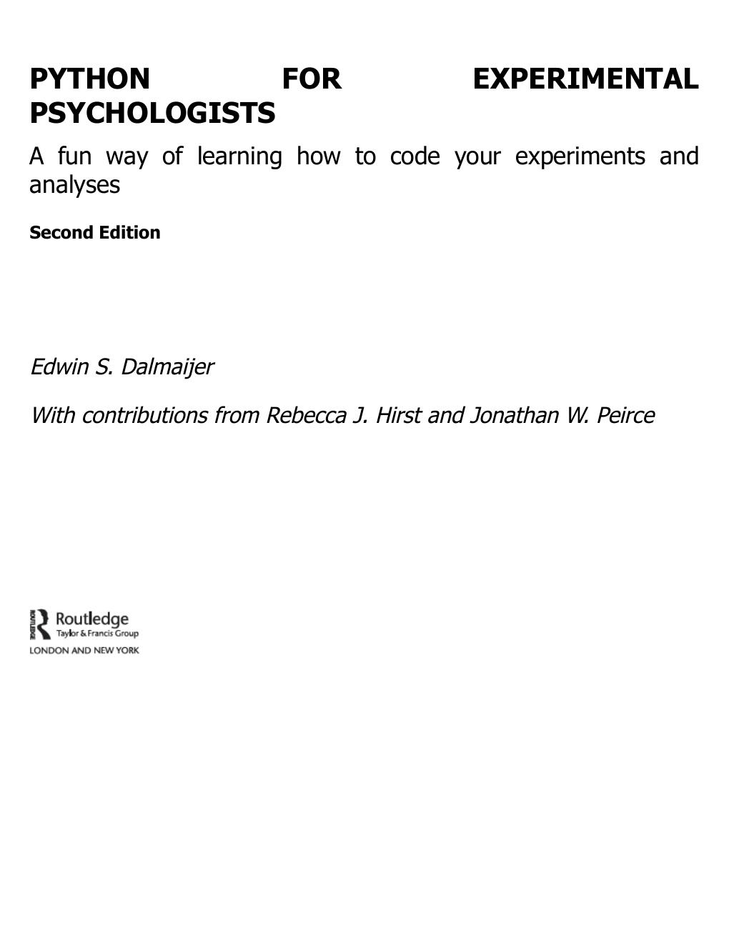 Preview page 6 of (EPUB) eBook Python for Experimental Psychologists A Fun Way of Learning How to Code Your Experiments and Analyses 2nd E