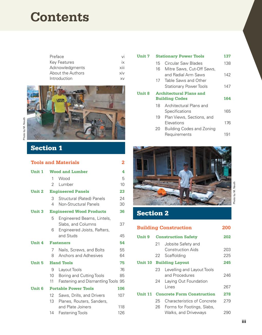 Preview page 5 of Carpentry 4th Canadian Edition By Floyd Vogt, Michael Nauth