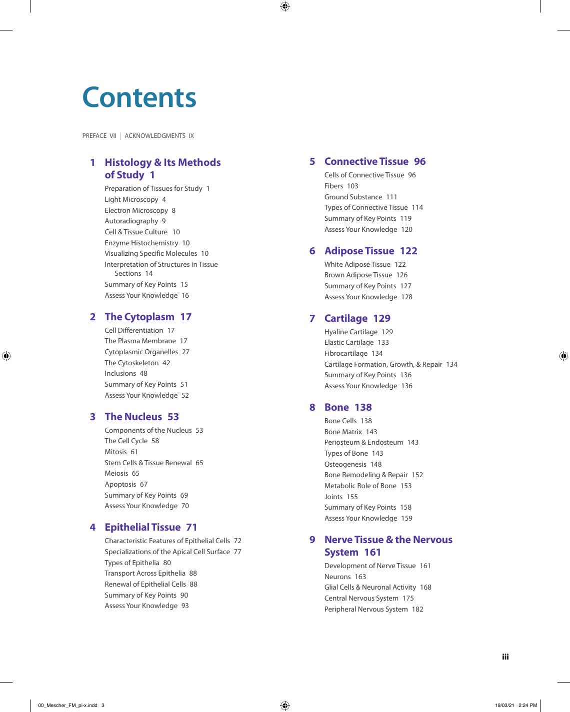 Preview page 4 of Junqueira's Basic Histology Text and Atlas 16th Edition By Anthony Mescher