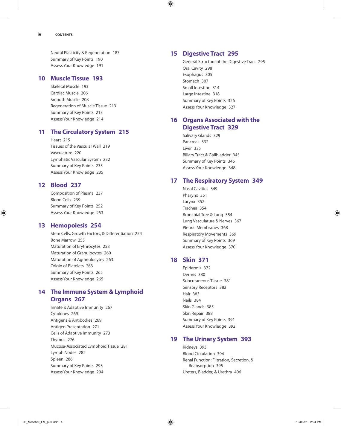 Preview page 5 of Junqueira's Basic Histology Text and Atlas 16th Edition By Anthony Mescher
