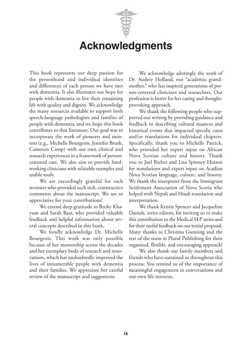 Preview page 10 of Person-Centered Memory and Communication Interventions for Dementia A Case Study Approach 1st Edition By Ellen Hickey, N