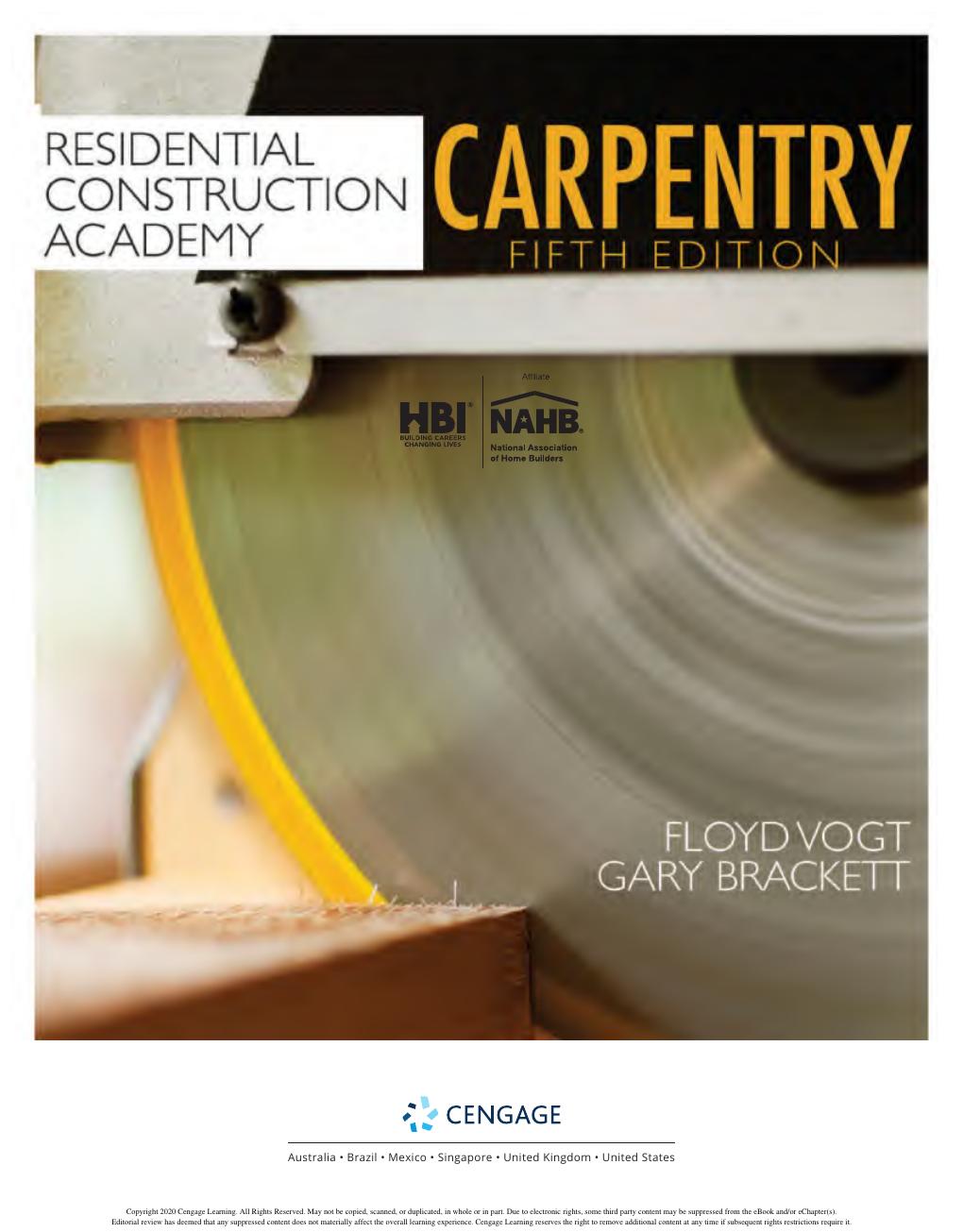 Preview page 2 of Residential Construction Academy Carpentry 5th Edition By Floyd Vogt, Gary Brackett