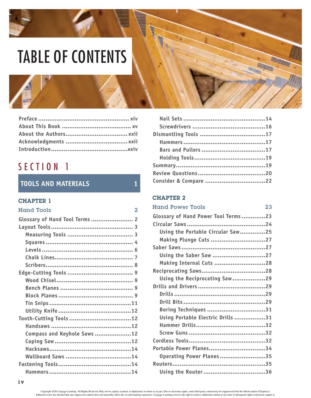 Preview page 6 of Residential Construction Academy Carpentry 5th Edition By Floyd Vogt, Gary Brackett