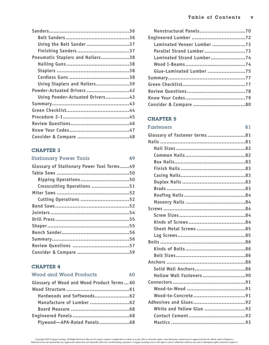 Preview page 7 of Residential Construction Academy Carpentry 5th Edition By Floyd Vogt, Gary Brackett