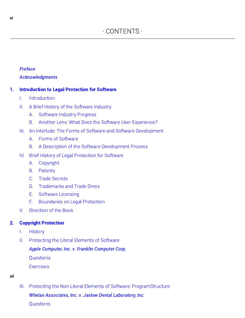 Preview page 9 of (EPUB) eBook Software Law and Its Application (Aspen Casebook) 1st Edition By Robert W. Gomulkiewicz