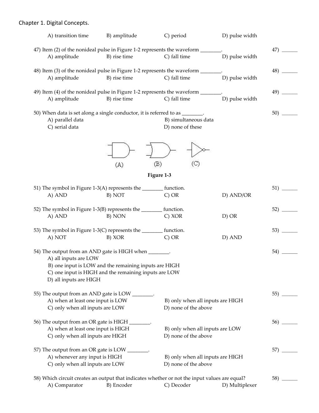 Preview page 4 of Test Bank for Digital Fundamentals (Global Edition) 11th Edition By Thomas L. Floyd