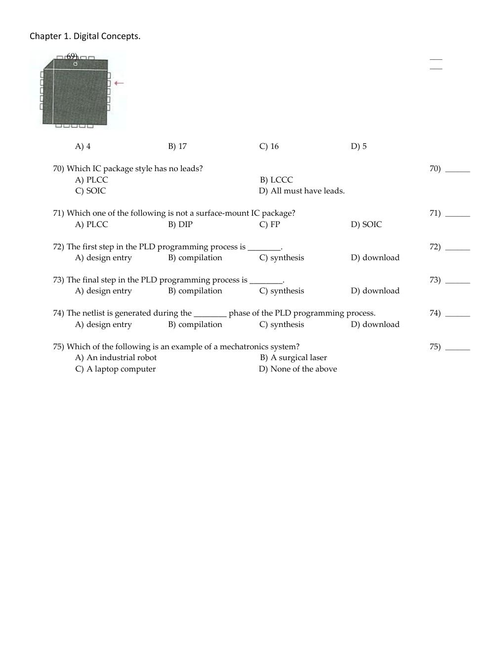 Preview page 6 of Test Bank for Digital Fundamentals (Global Edition) 11th Edition By Thomas L. Floyd