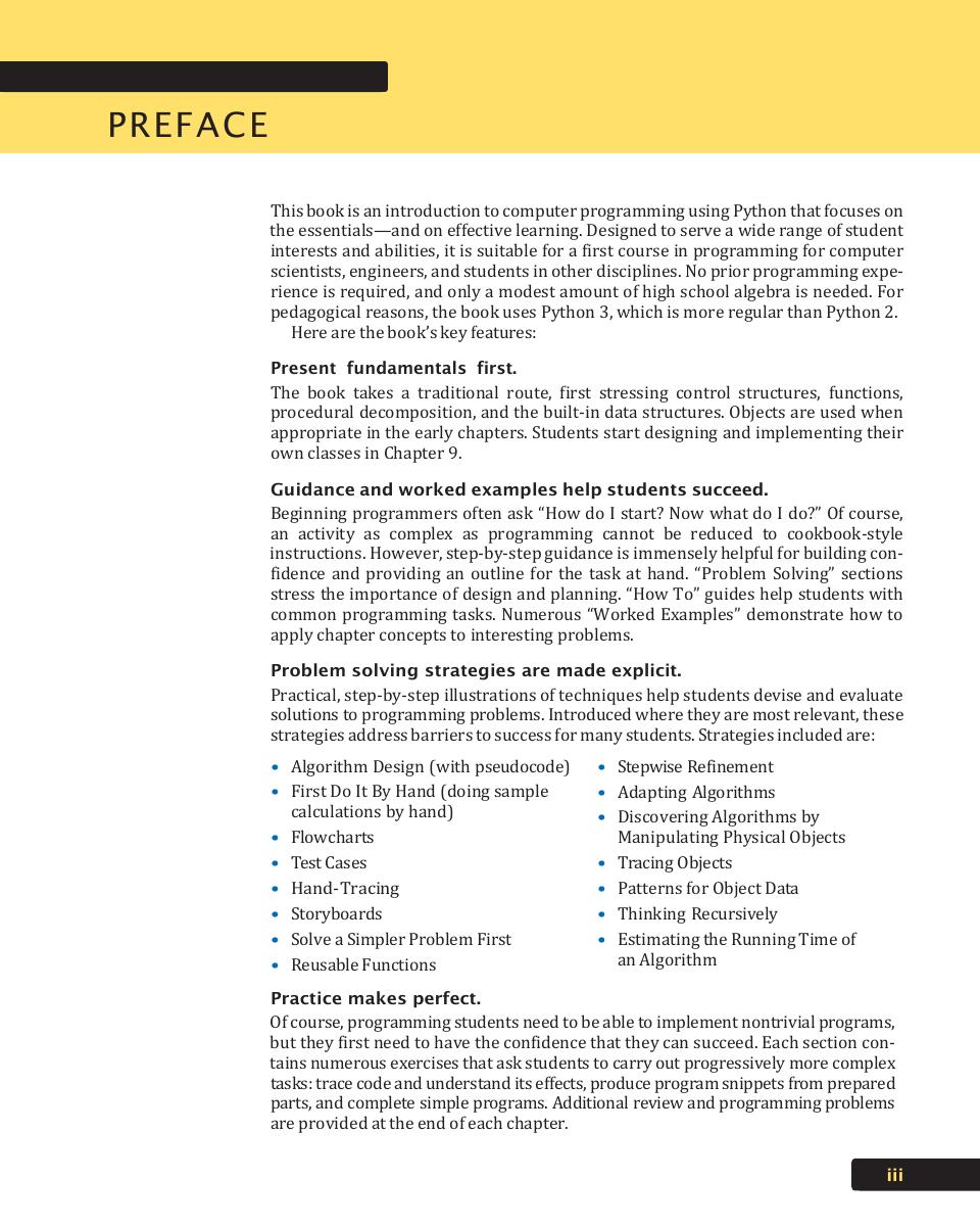 Preview page 5 of Python For Everyone 3rd Edition Cay S. Horstmann, Rance D. Necaise