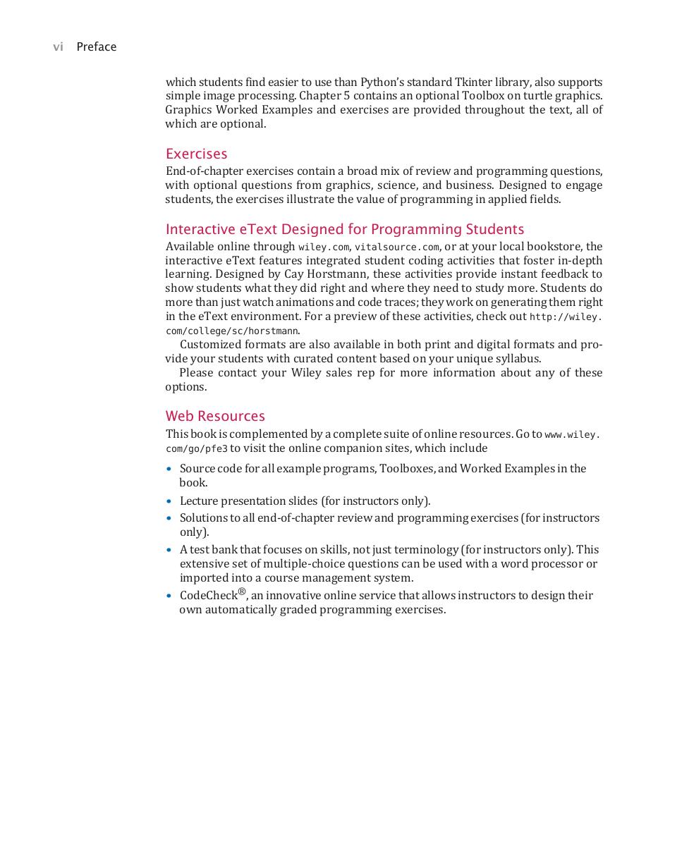 Preview page 8 of Python For Everyone 3rd Edition Cay S. Horstmann, Rance D. Necaise