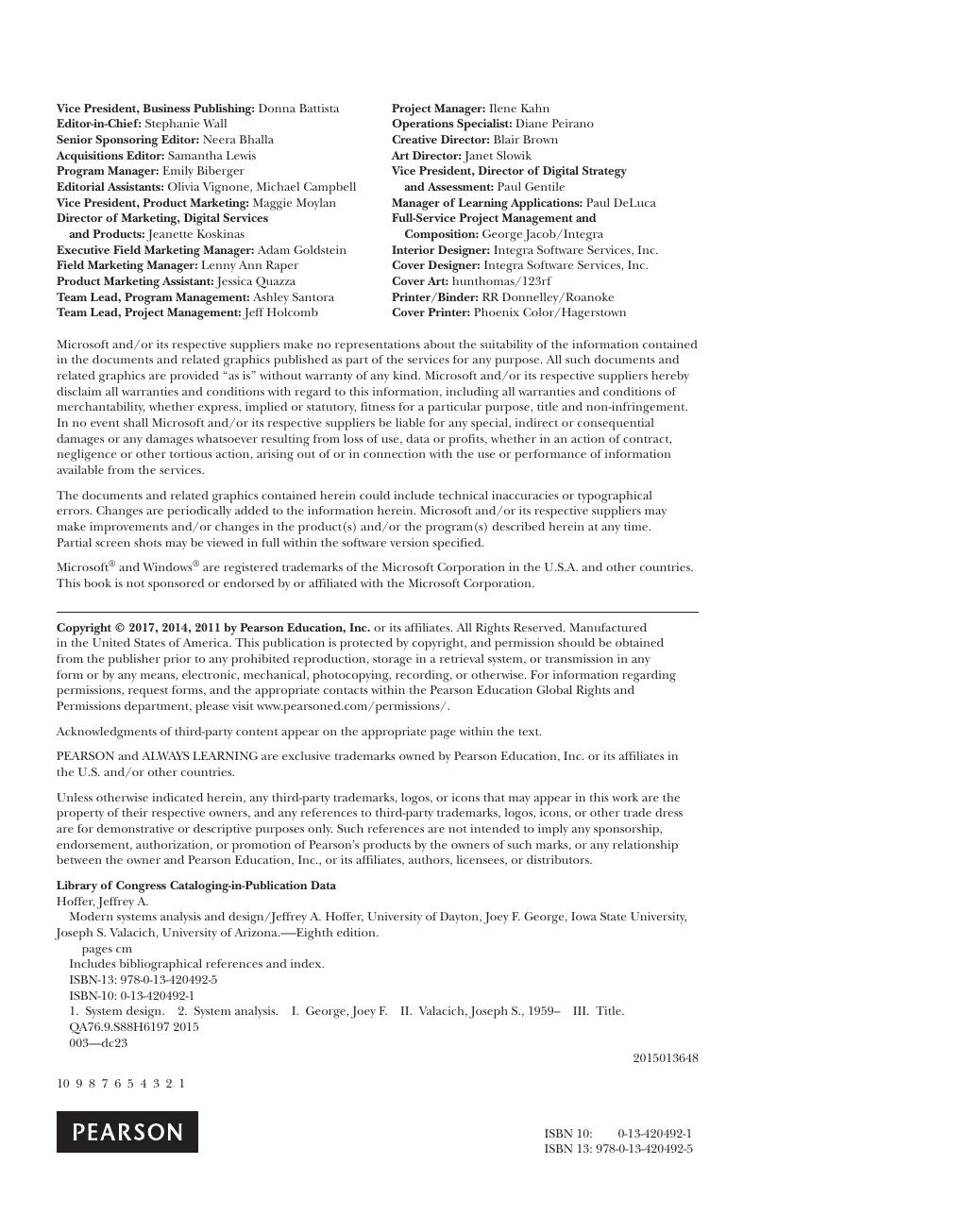 Preview page 3 of Modern Systems Analysis and Design 8th Edition by Joseph Valacich, Joey George