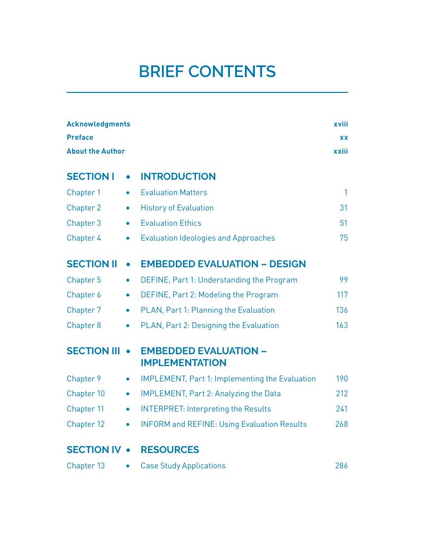 Preview page 8 of Program Evaluation Embedding Evaluation into Program Design and Development 1st Edition by Susan Giancola