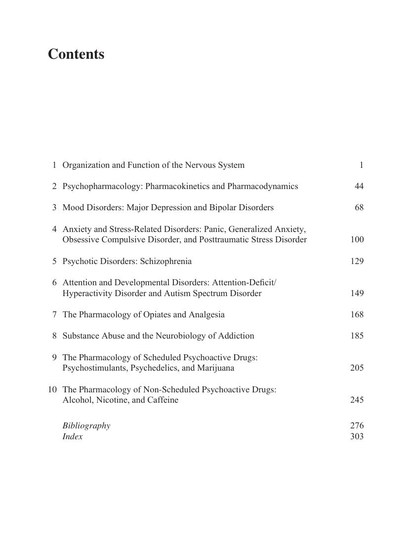 Preview page 6 of Psychopharmacology 2nd Edition by R. H. Ettinger