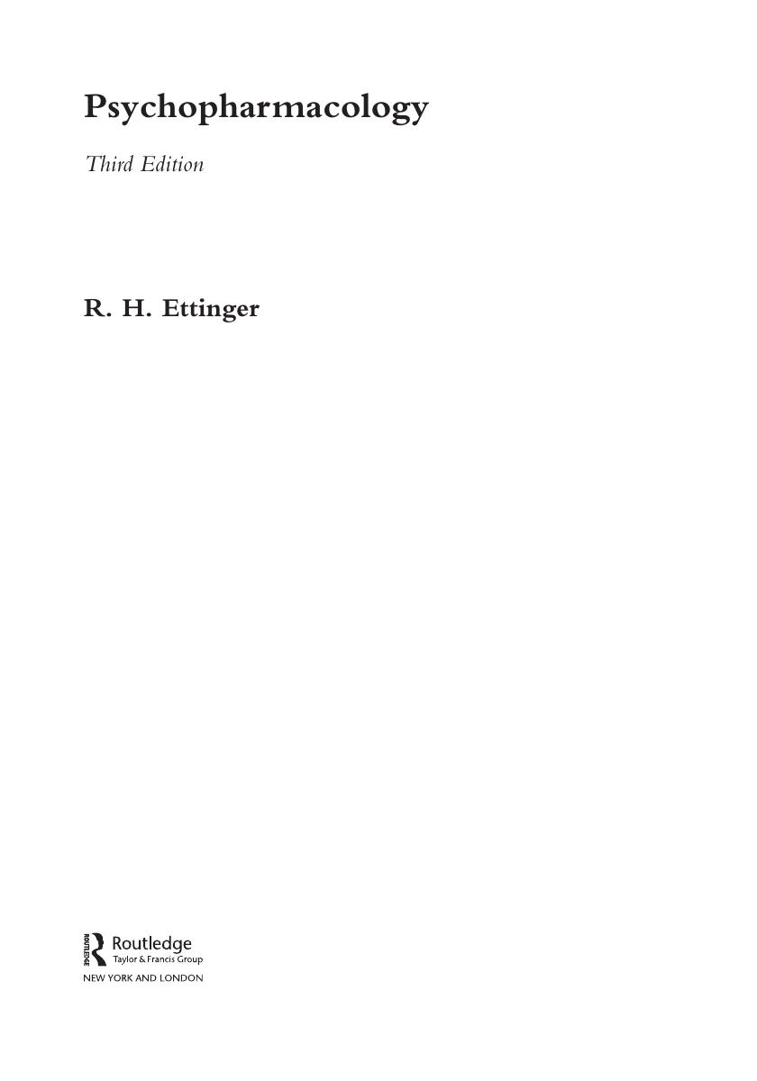 Preview page 6 of Psychopharmacology 3rd Edition by R. H. Ettinger