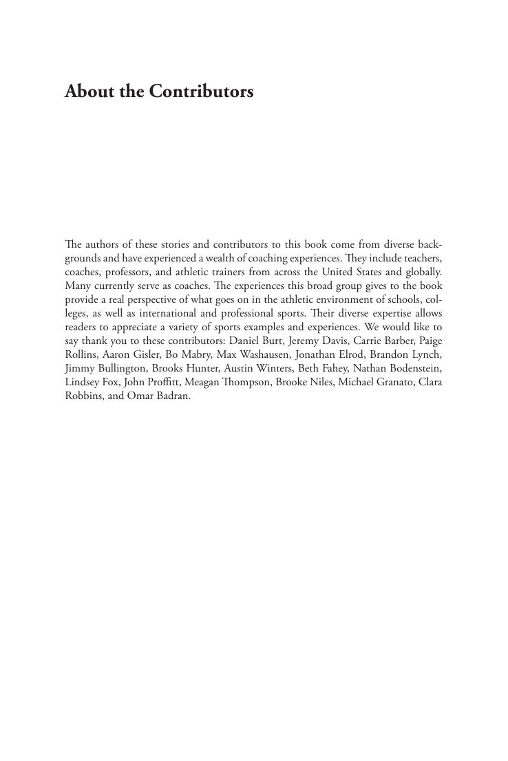 Preview page 10 of Case Studies in Coaching Ethics 2nd Edition By Timothy M. Baghurst, Anthony Parish