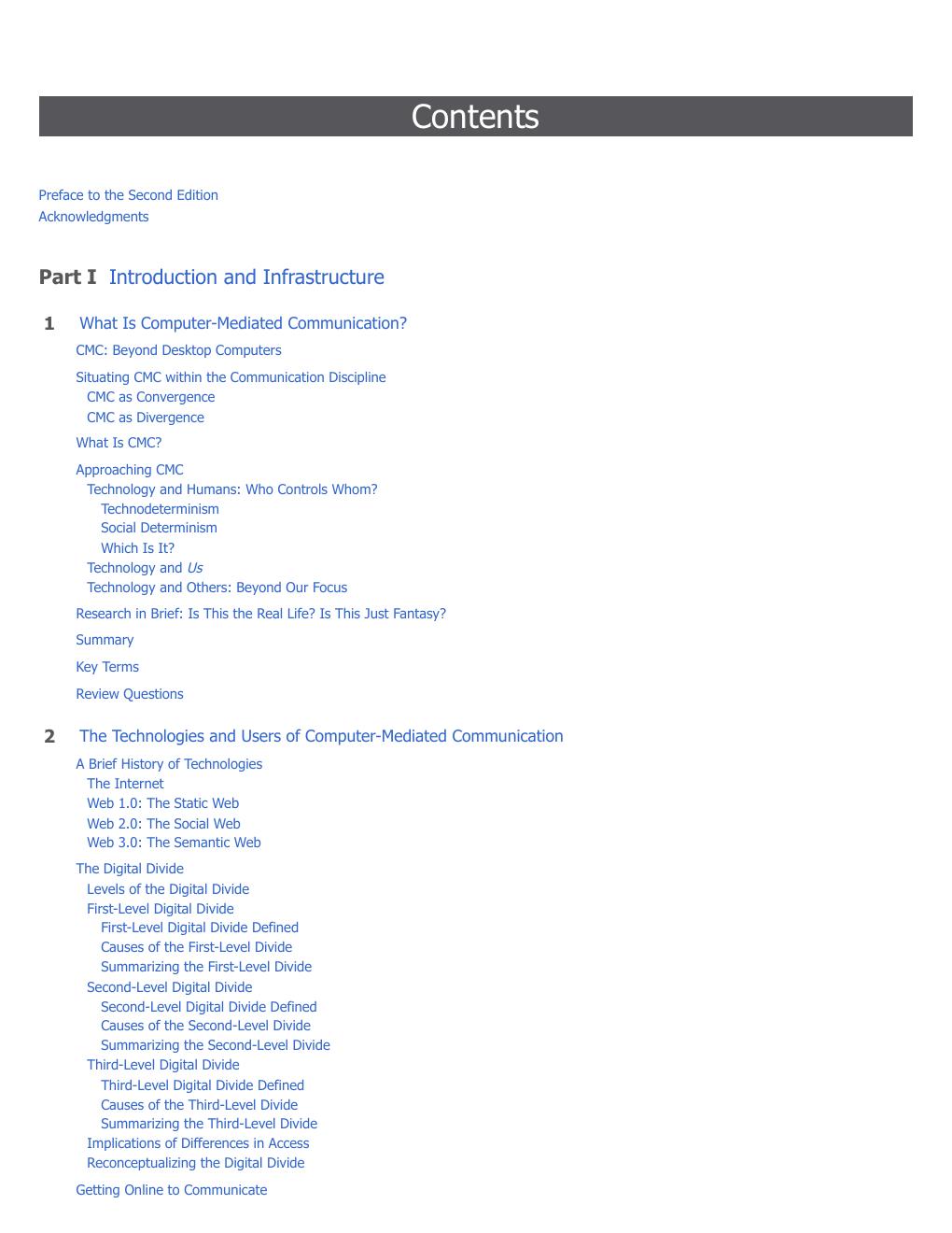 Preview page 5 of EPUB Computer-Mediated Communication A Theoretical and Practical Introduction to Online Human Communication 2nd Edition