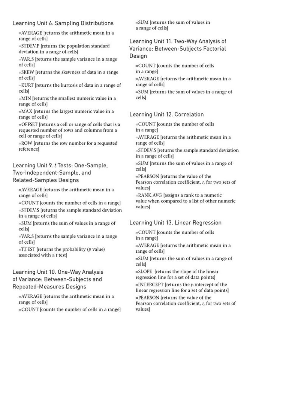 Preview page 3 of EPUB Core Statistical Concepts With Excel An Interactive Modular Approach 1st Edition By Gregory J. Privitera , Darryl J