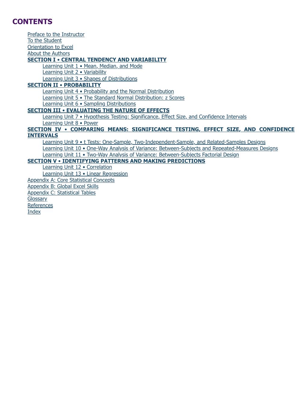 Preview page 9 of EPUB Core Statistical Concepts With Excel An Interactive Modular Approach 1st Edition By Gregory J. Privitera , Darryl J