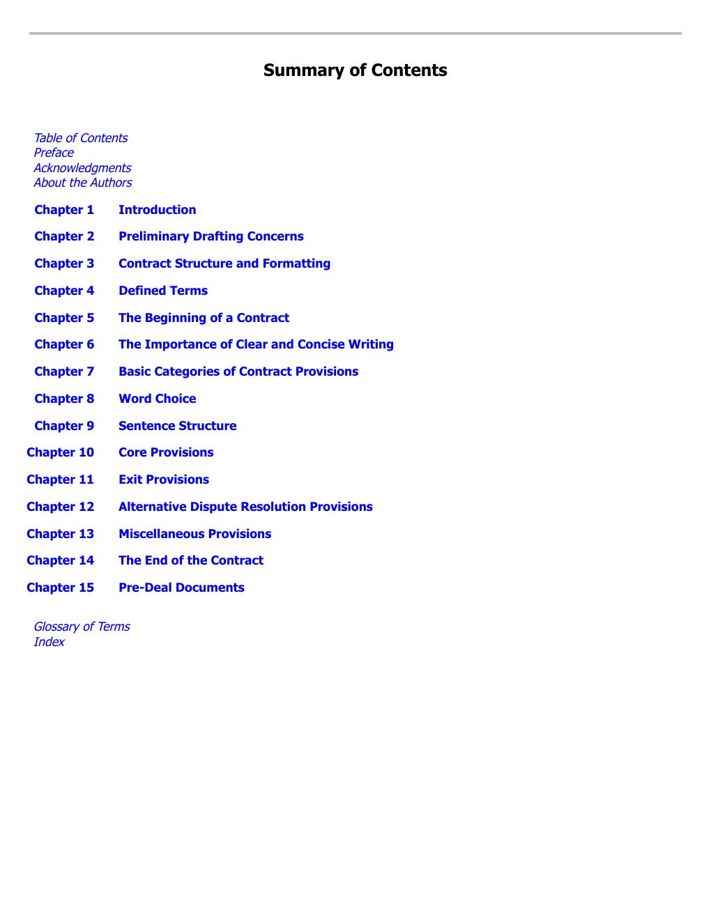 Preview page 8 of A Practical Guide to Drafting Contracts From Concept to Closure 3rd Edition By Cynthia Adams, Peter Cramer eBook PDF