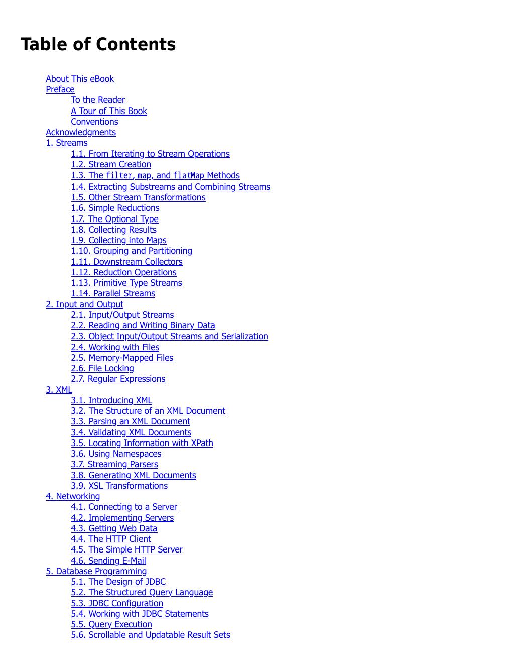Preview page 6 of Core Java Advanced Features Volume II 13th Edition By Cay Horstmann eBook PDF