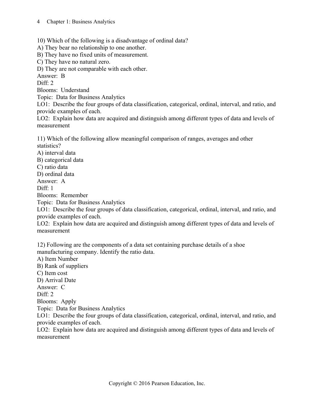 Preview page 7 of Test Bank For Business Analytics 2nd Edition By James R. Evans