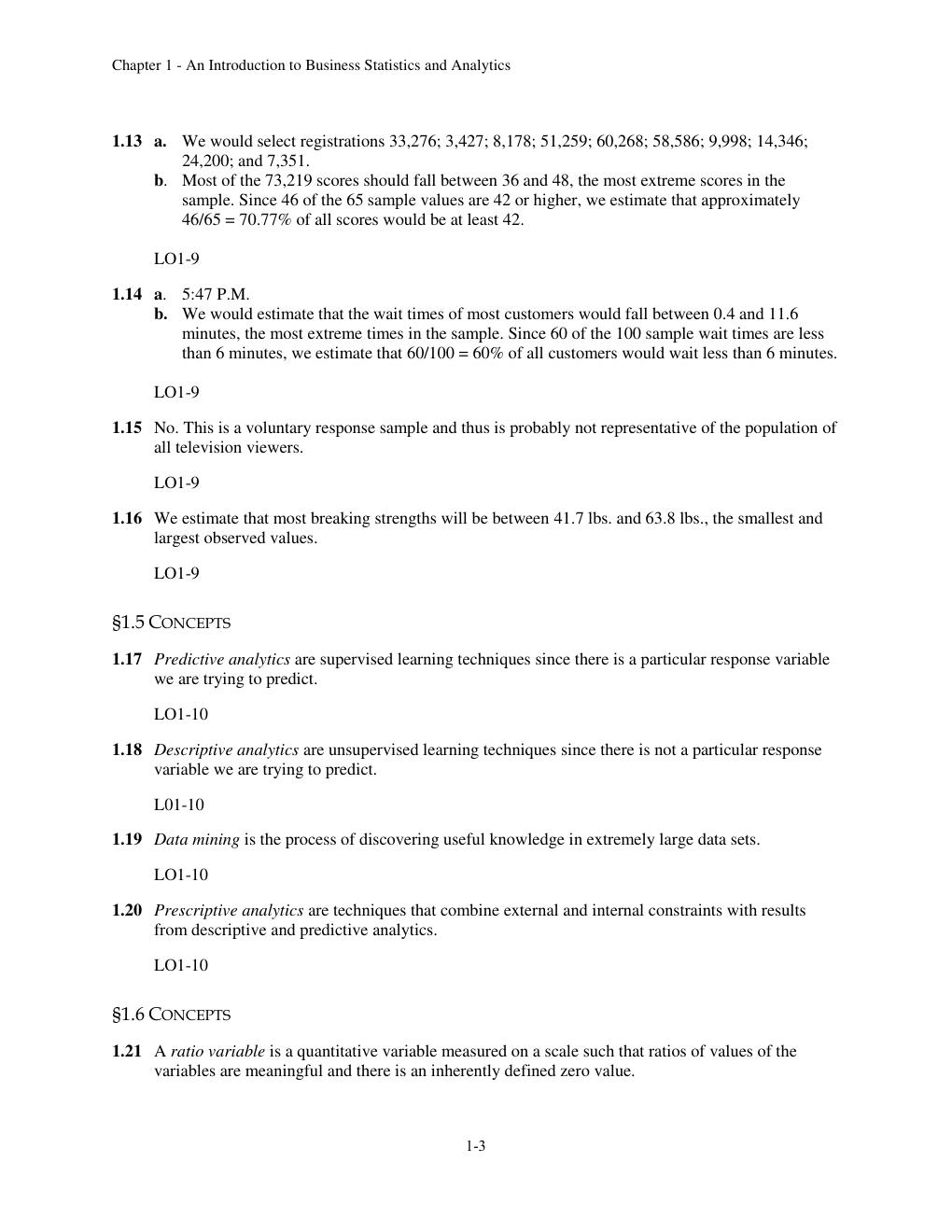 Preview page 4 of Solution Manual For Business Statistics and Analytics in Practice  9th Edition by Bruce L. Bowerman All Chapters 1- 20