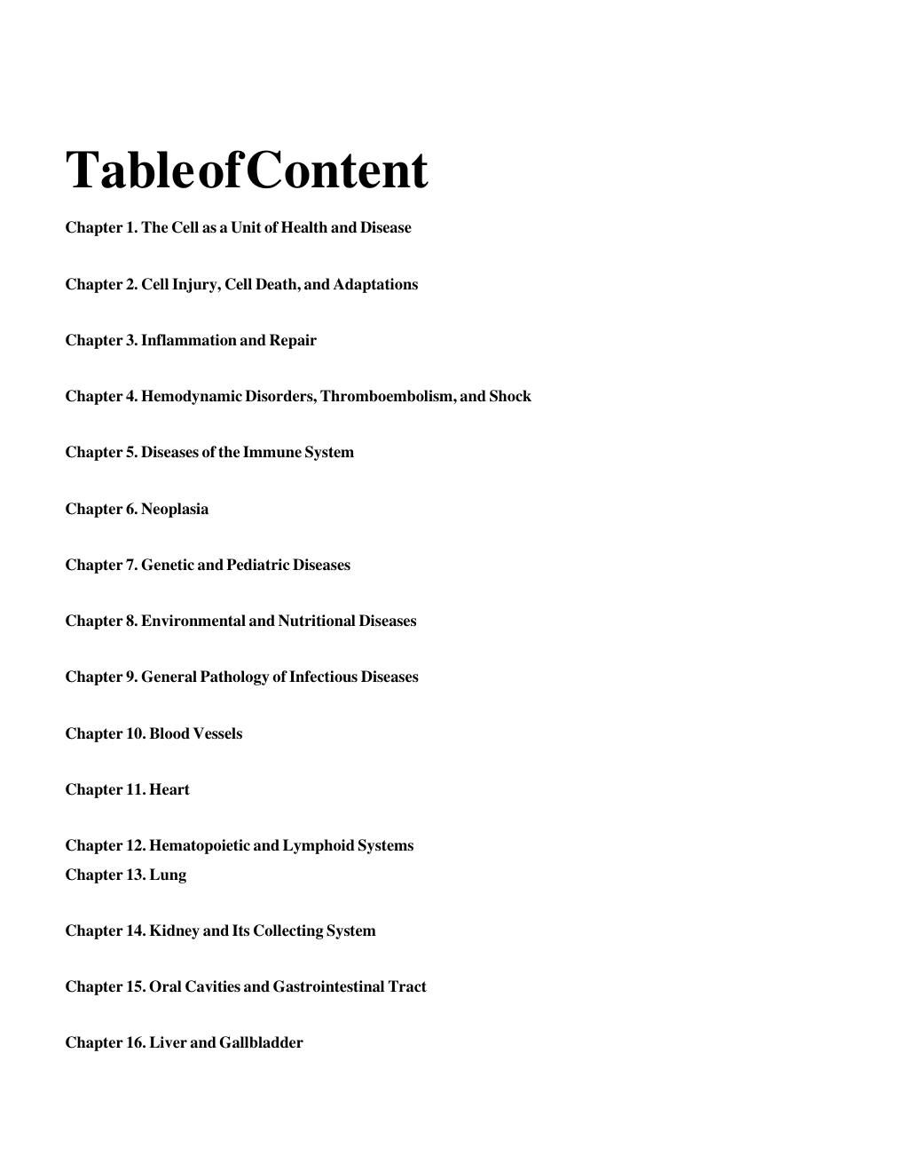 Preview page 2 of Test Bank for Robbins Basic Pathology  11th Edition  by Vinay Kumar, Abul K. Abba  Chapters 1 - 24