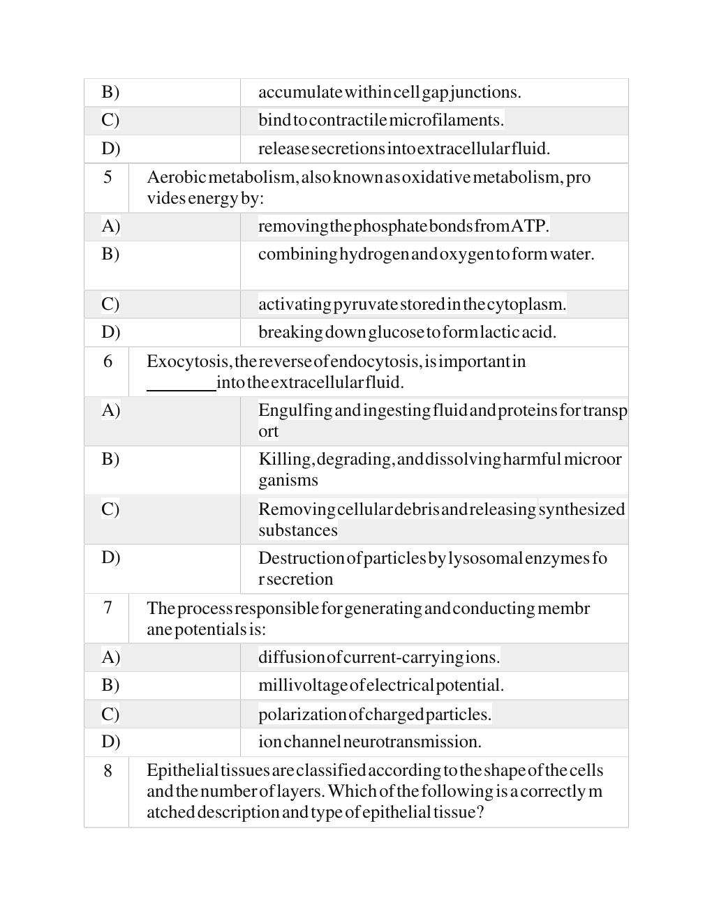 Preview page 5 of Test Bank for Robbins Basic Pathology  11th Edition  by Vinay Kumar, Abul K. Abba  Chapters 1 - 24