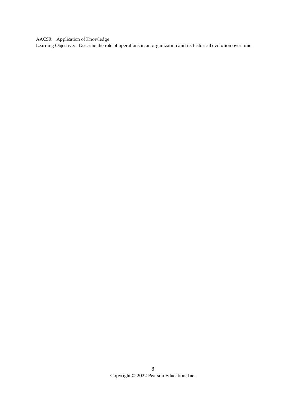 Preview page 3 of Test Bank for Operations Management Processes and Supply Chains, 13th edition Krajewski Chapter 1-15