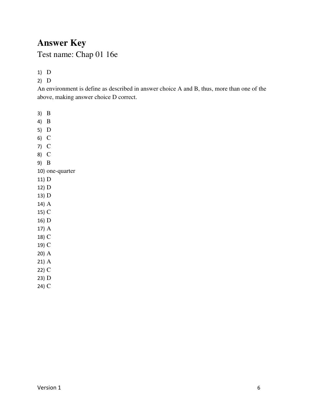 Preview page 6 of Test Bank For Environmental Science, 16th Edition By Eldon Enger, Bradley Smith, 9781260722239